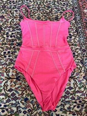 BECCA Seam-Detail One-Piece Swimsuit NWT $148